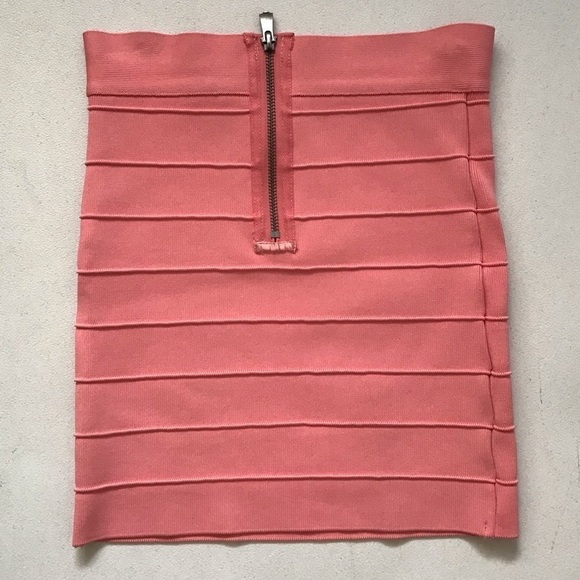 Guess Y2K Coral Orange Stretch Bandage Skirt • Size S 🔴 - Picture 3 of 3